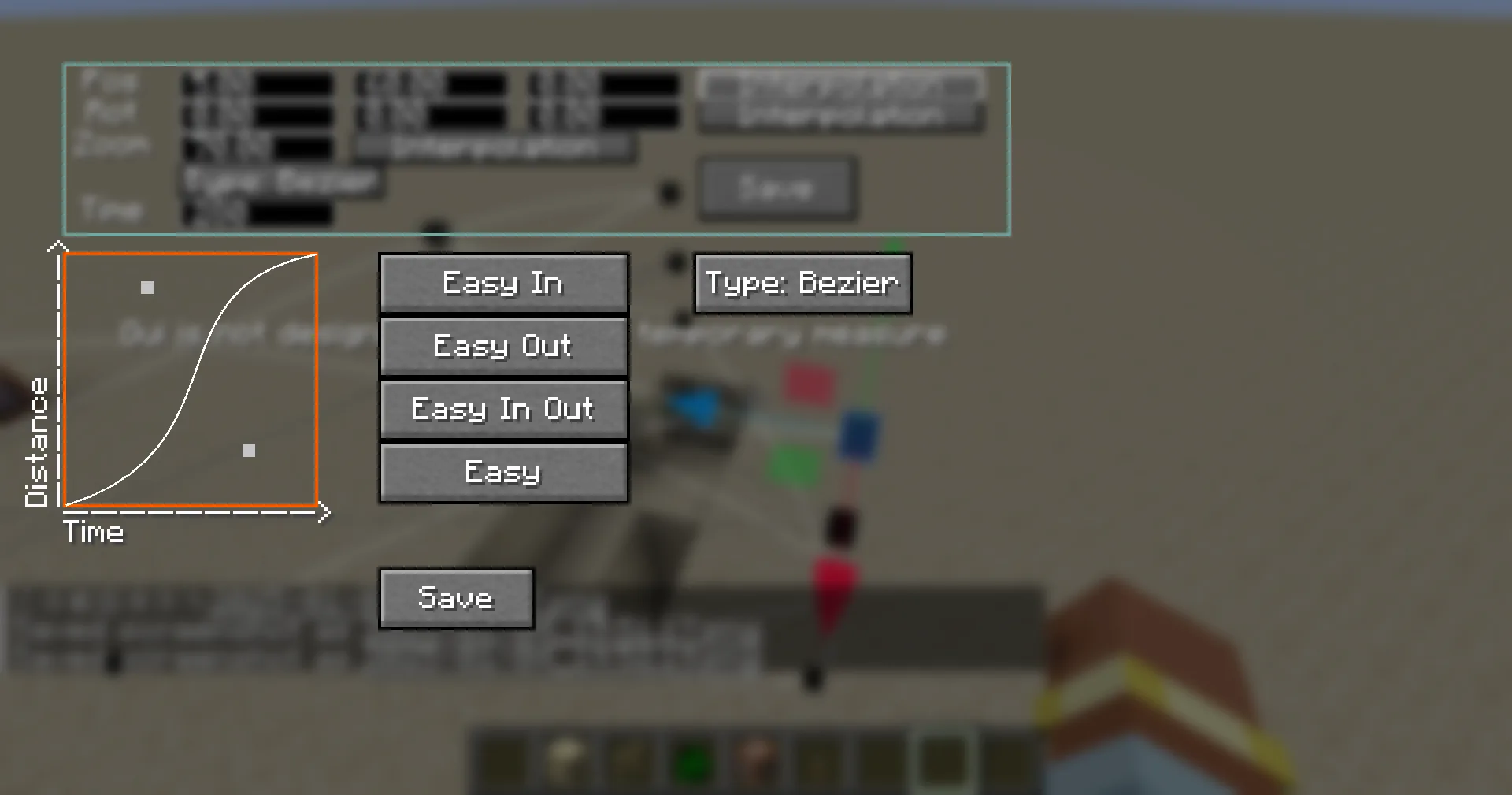 Настройка интерполяции в моде Camera Anim