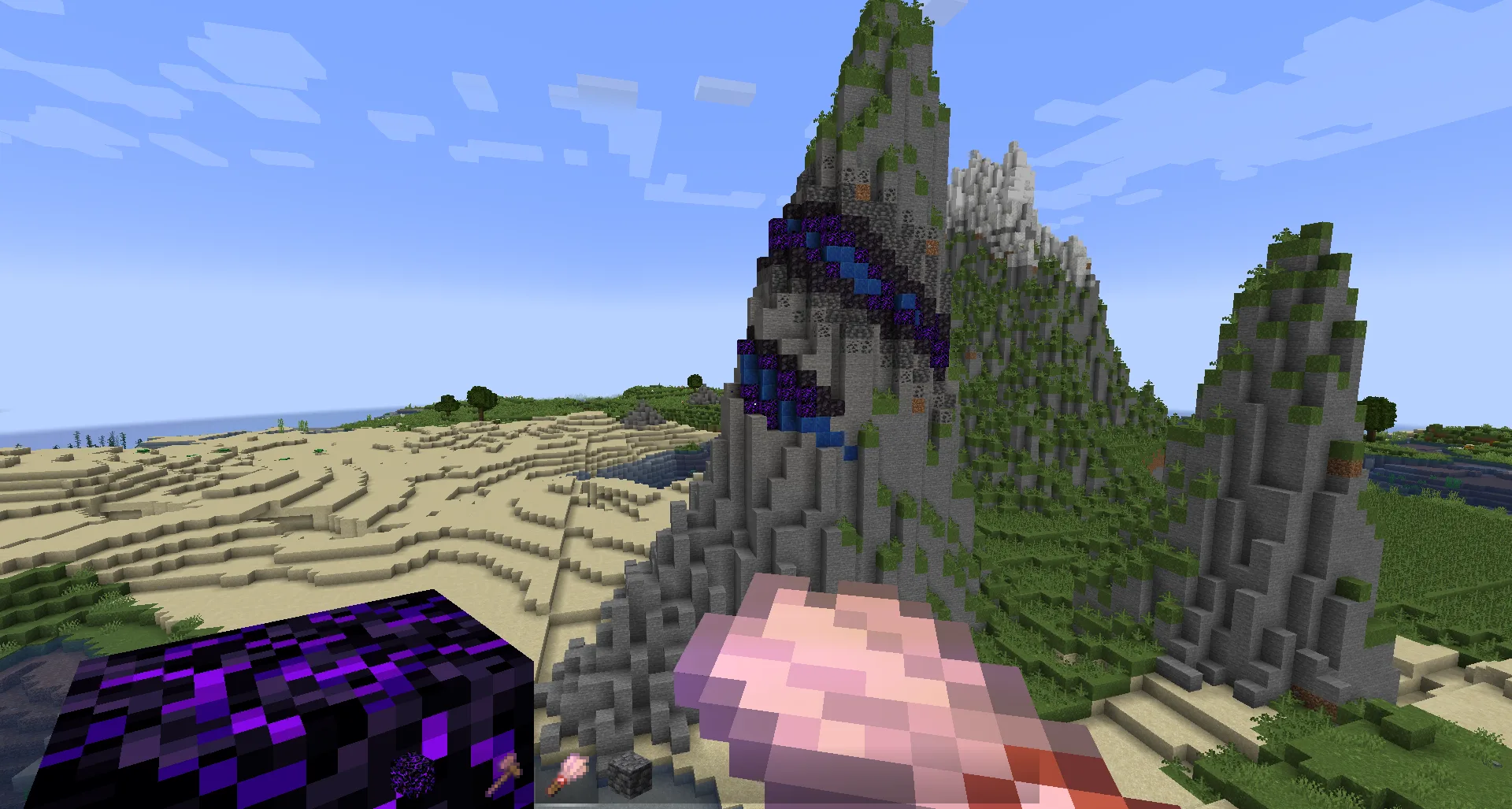 Интерфейс мода Axis WorldEditor: инструмент «Кисть» в режиме рисования.