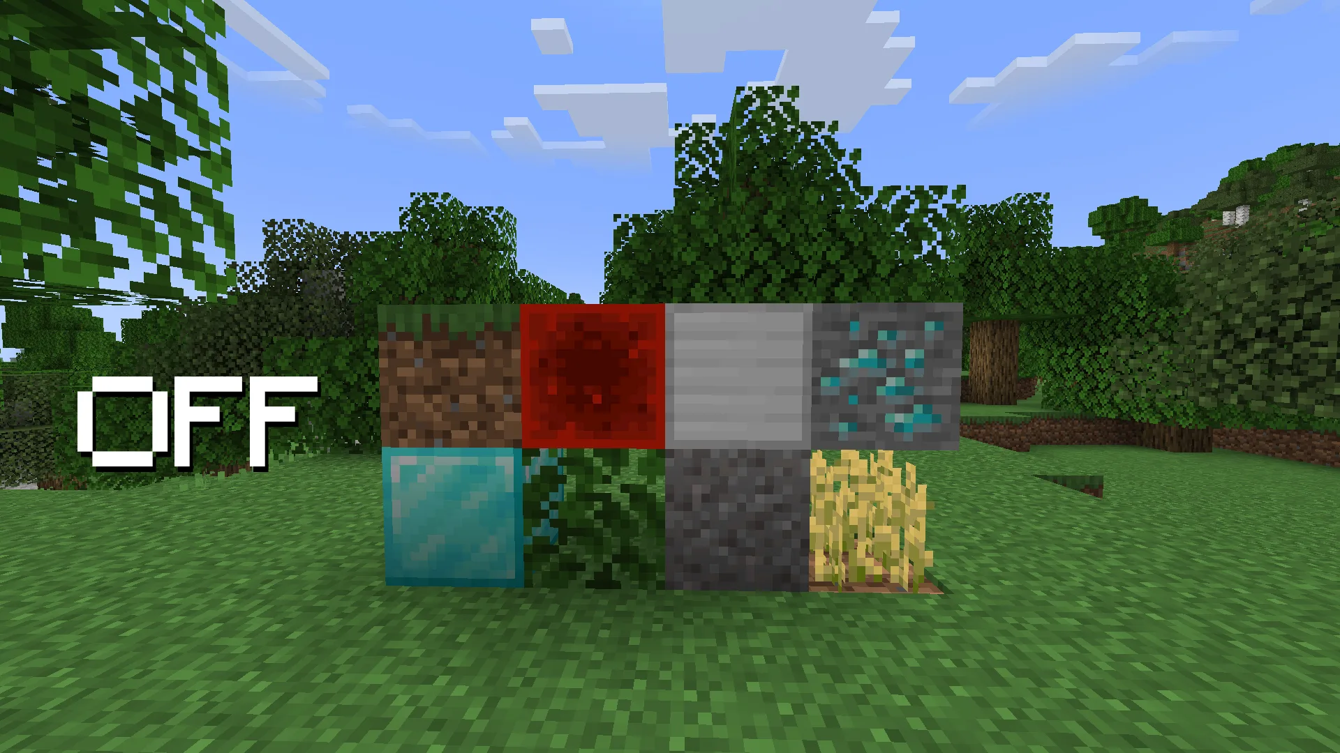 Стандартные текстуры Minecraft без ресурс-пака Programmer Art Lite