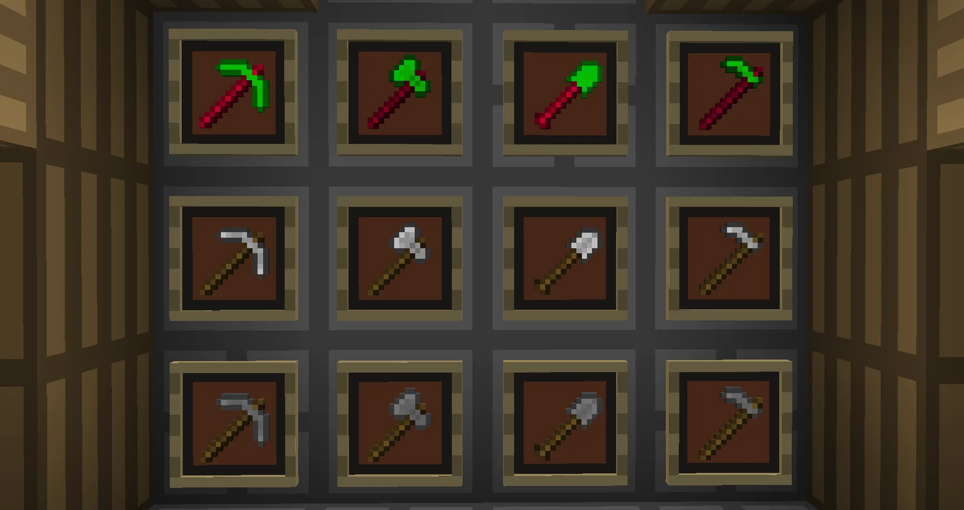 Инструменты в ресурс-паке Green FPS