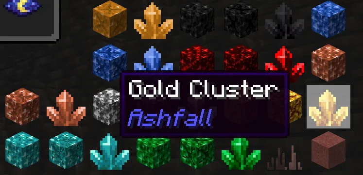 Кастомные жеоды с ресурсами в моде Ashfall