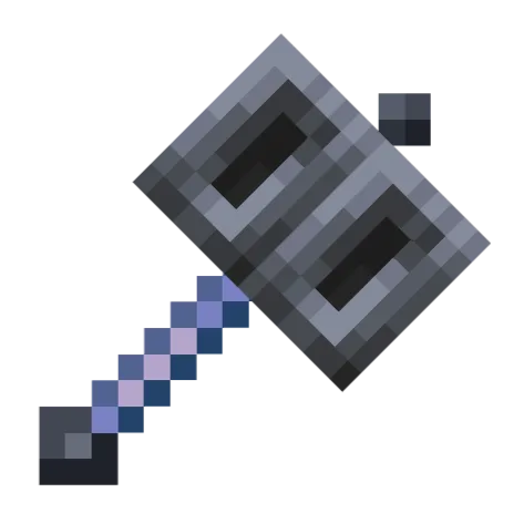 Иконка ресурспака Mace 3D с изображением булавы из Minecraft.