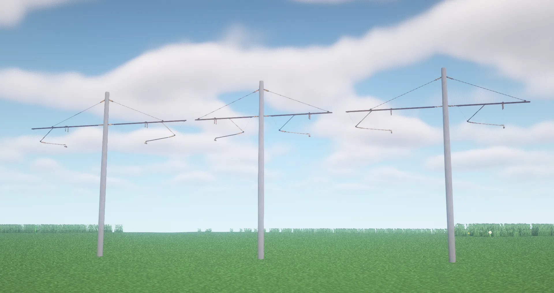 Консоли контактной сети продольно-цепного типа для мода MTR.