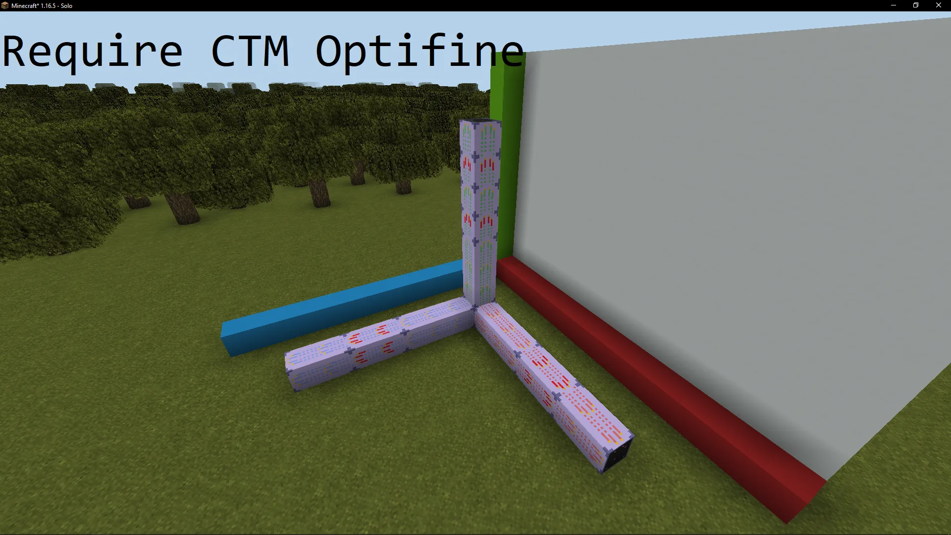 Повторяющийся командный блок с текстурами CTM в Extra Command Block