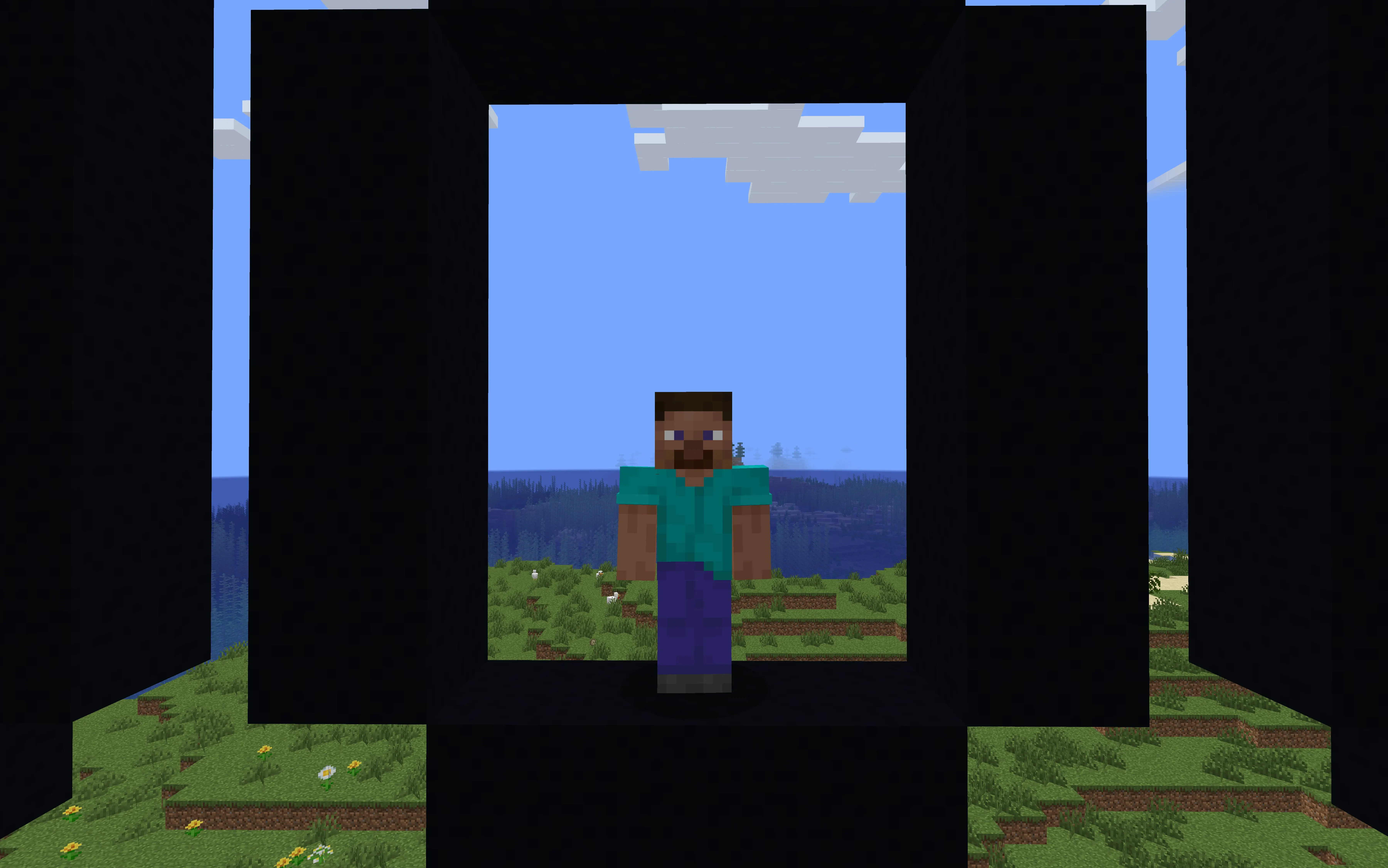 Интерфейс мода Zume с неактивной функцией вида от третьего лица.