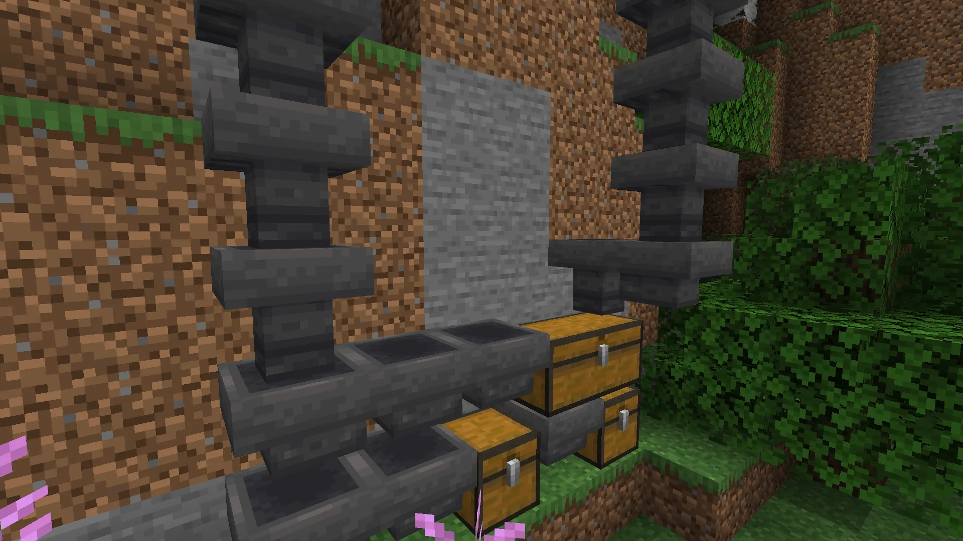 Упрощенная модель воронки в Minecraft