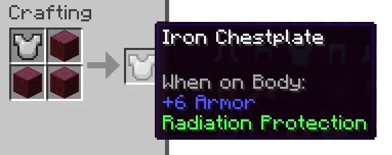 Модификация Homeostatic: улучшение брони с защитой от радиации.