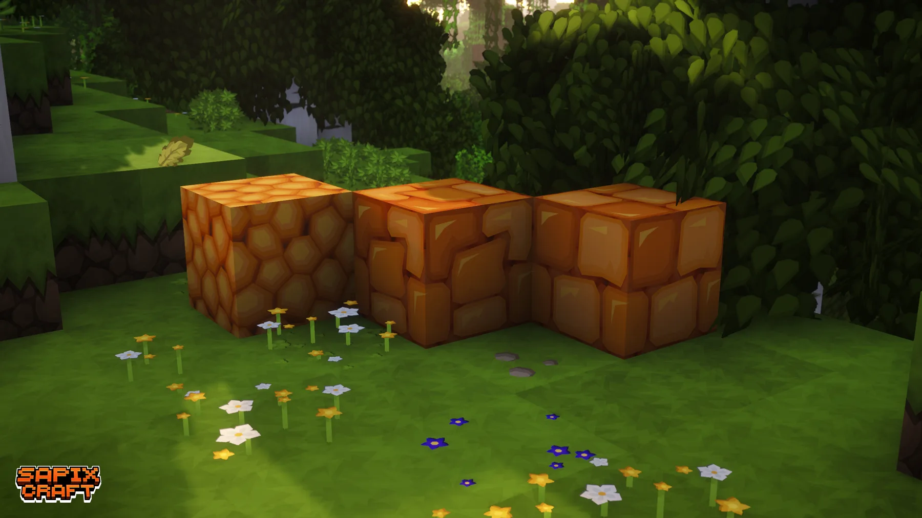 Блоки смолы из текстурпака Sapixcraft.