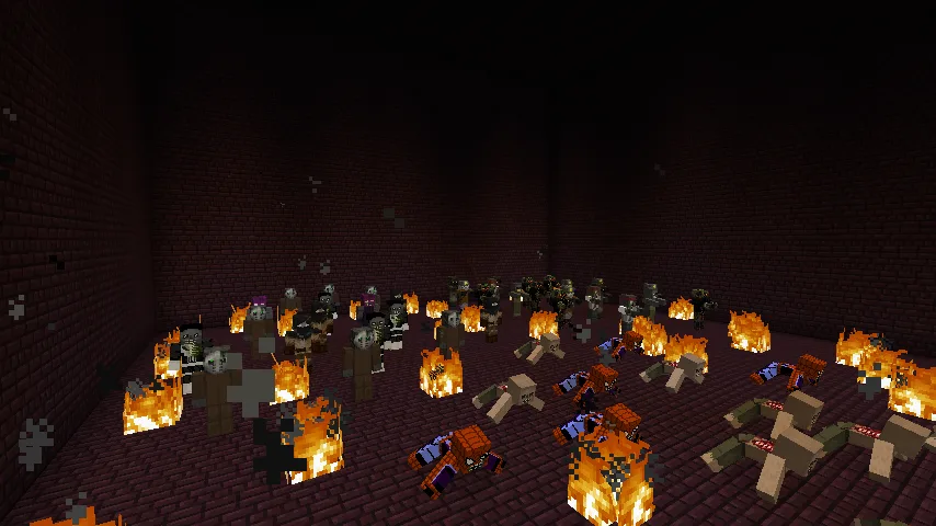 Варианты враждебных мобов в ресурс-паке Are you afraid?