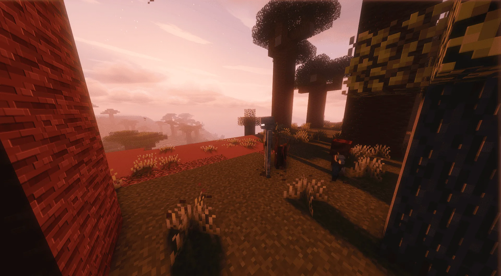 Эндермен из мода Enderman Overhaul с анимацией появления из Spawn Animations Compats