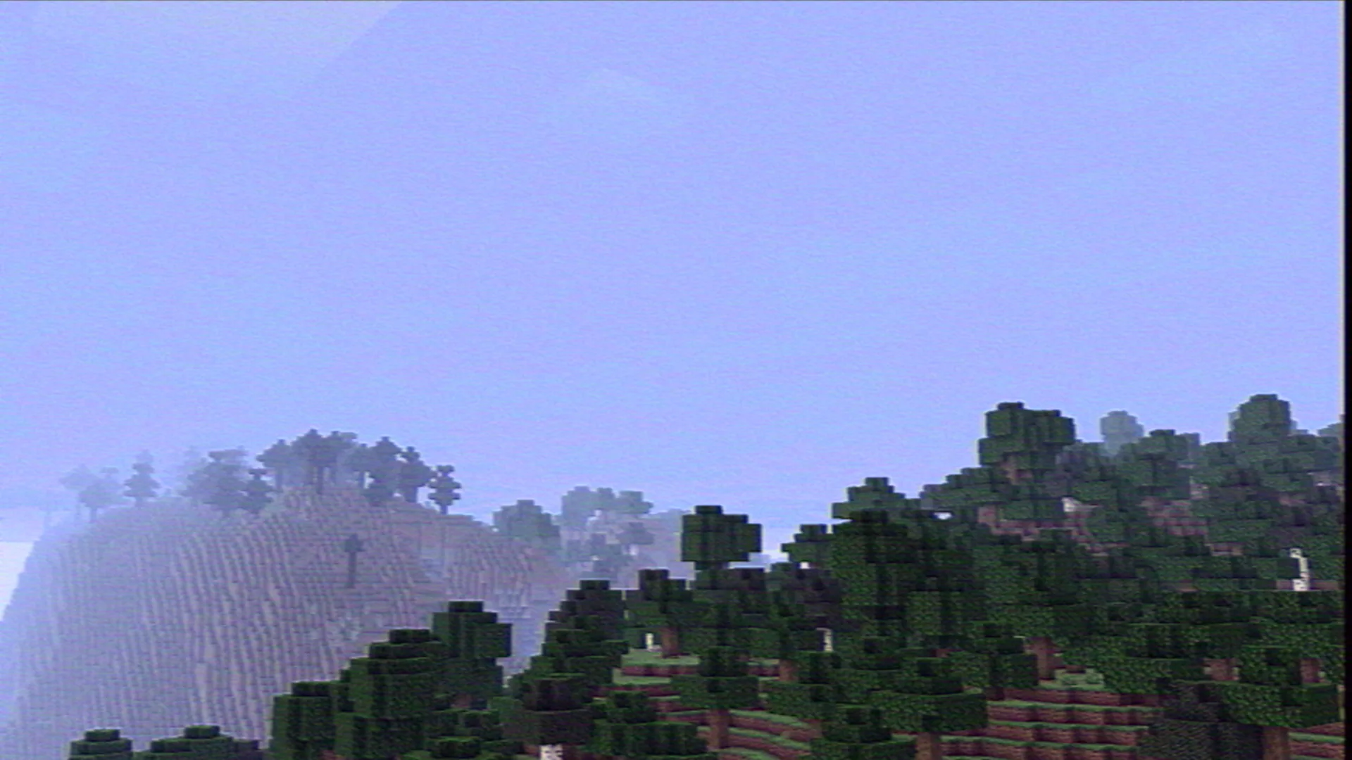 Лесной массив с шейдерами.