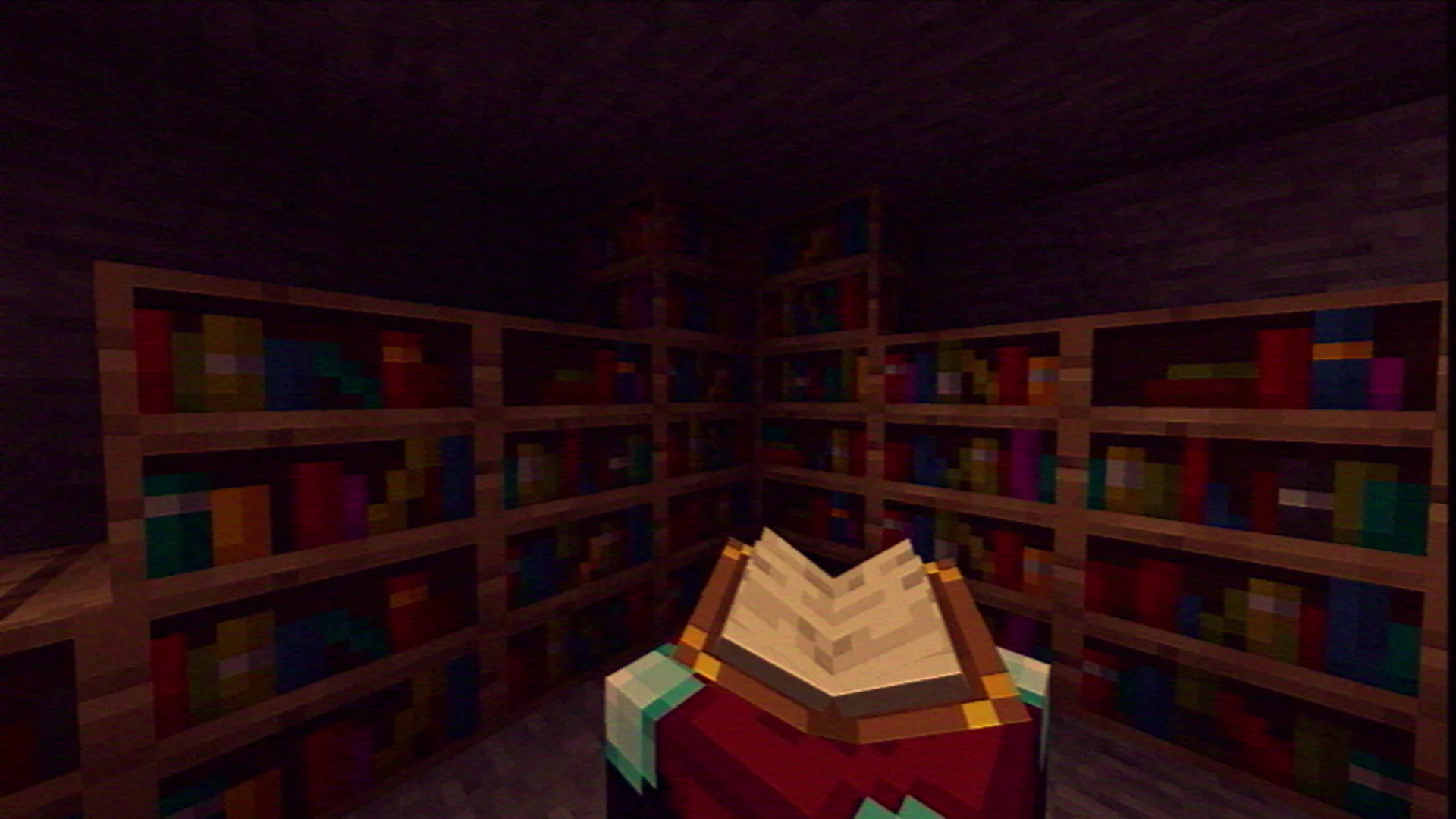 Темный угол без освещения с шумами цветности.