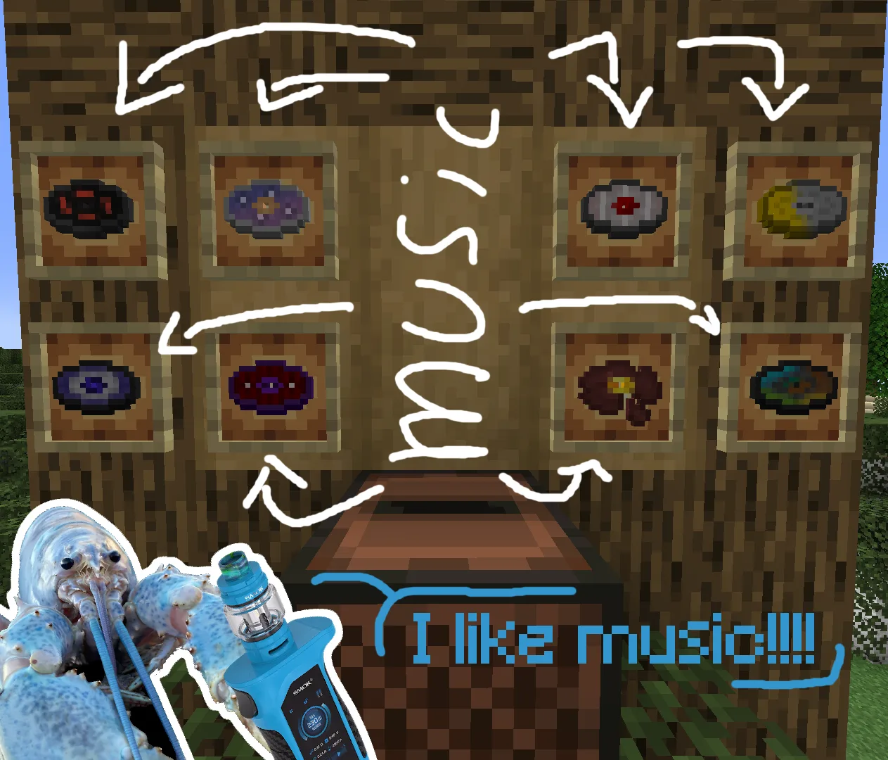 Модифицированные музыкальные пластинки в Lust's Lobster Pack