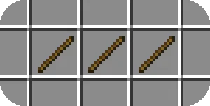 Модификация текстуры палки в зависимости от размера стака в Minecraft.