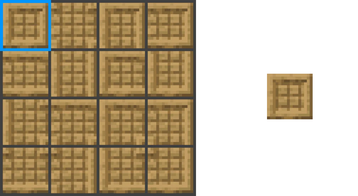 Схема простых соединенных текстур в пакете Fusion.