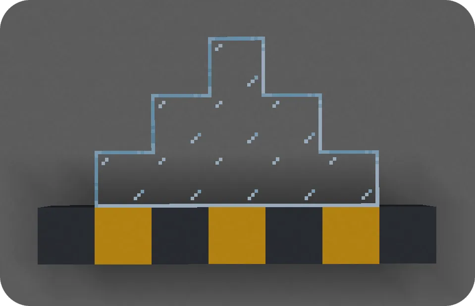 Скриншот работы мода Fusion, демонстрирующий соединенные текстуры стекла в Minecraft.