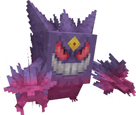 Модель Мега Генгара в стиле Minecraft.