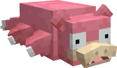 Рендер покемона Слоупока в стиле ресурс-пака Cobble-Remodels.