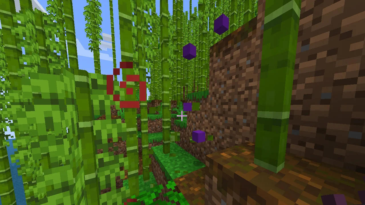 Выпадение фиолетового бетона вместо бамбука при его добыче