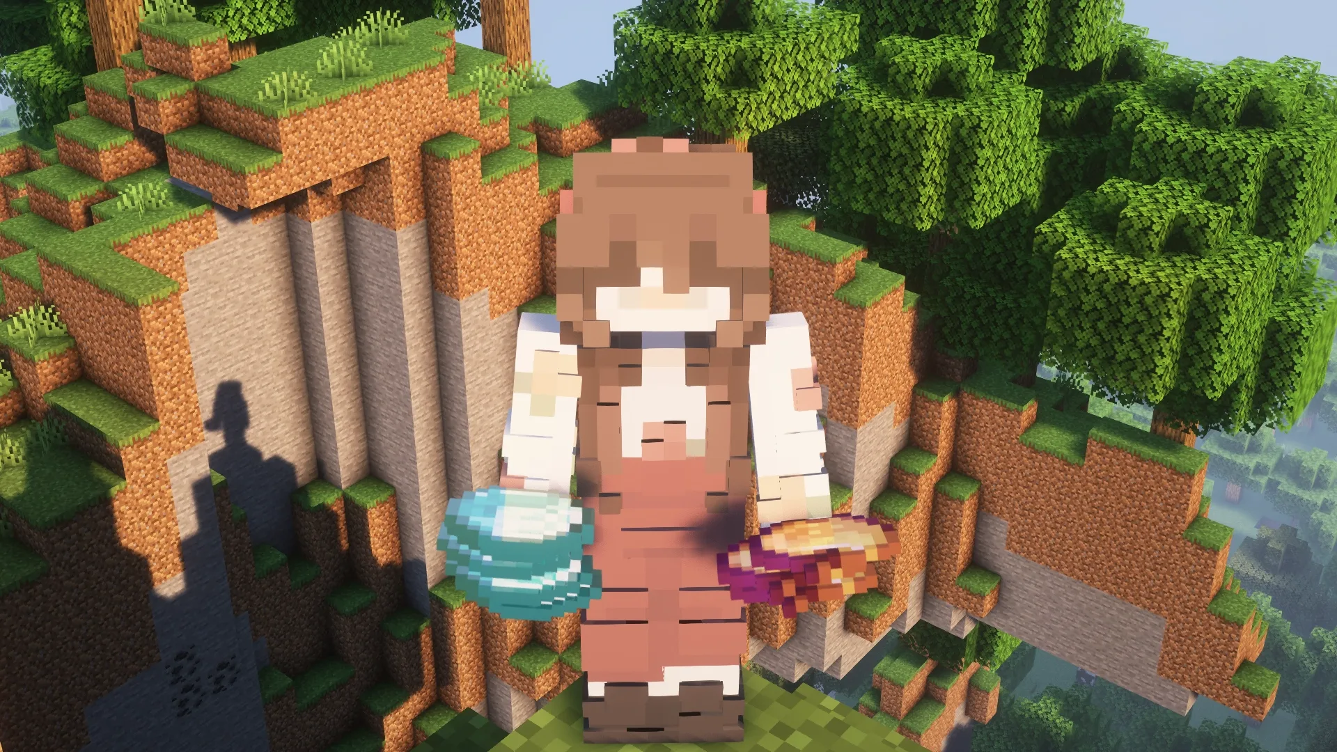 Вид от третьего лица в моде Handful