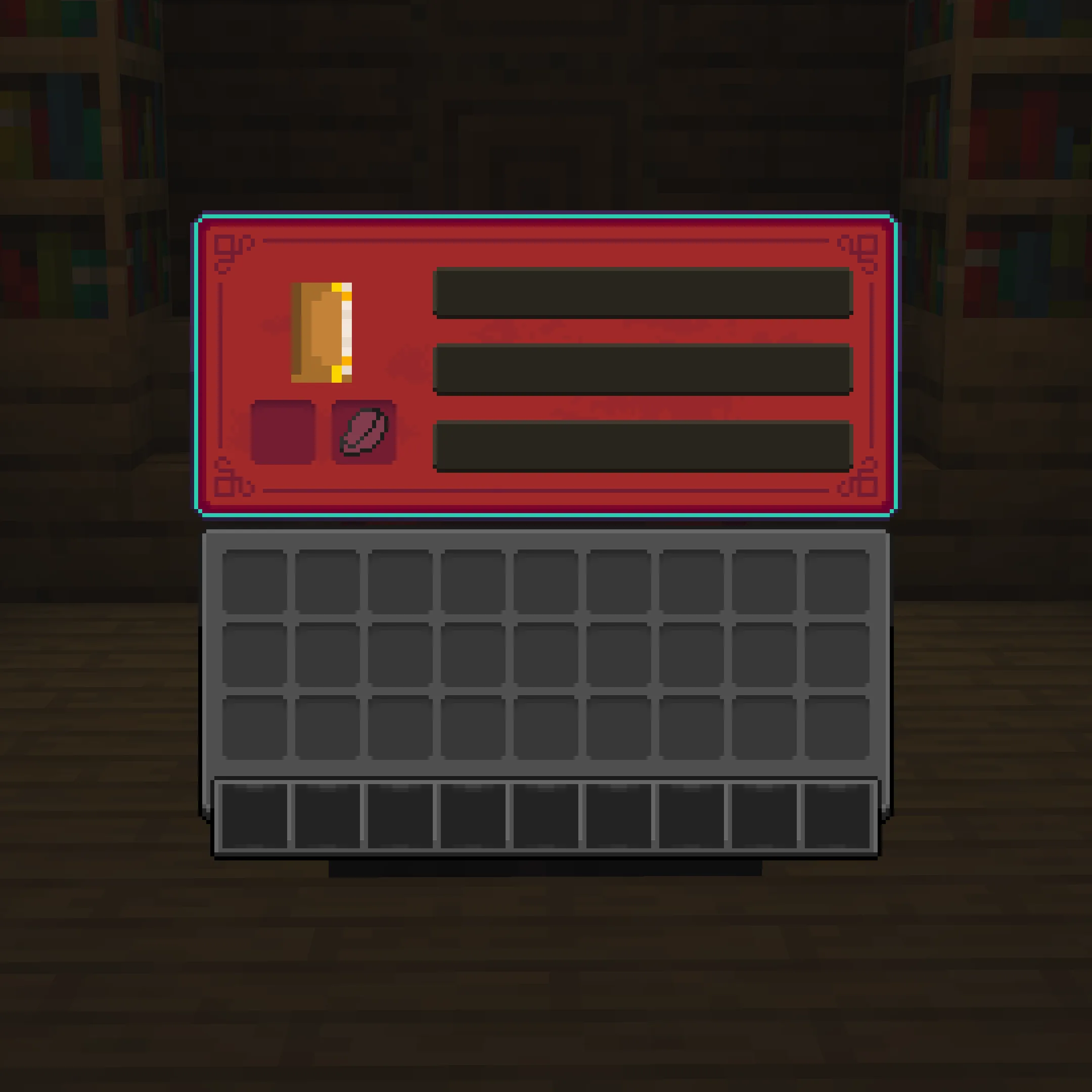 Интерфейс стола зачарования в стиле Ingot UI.