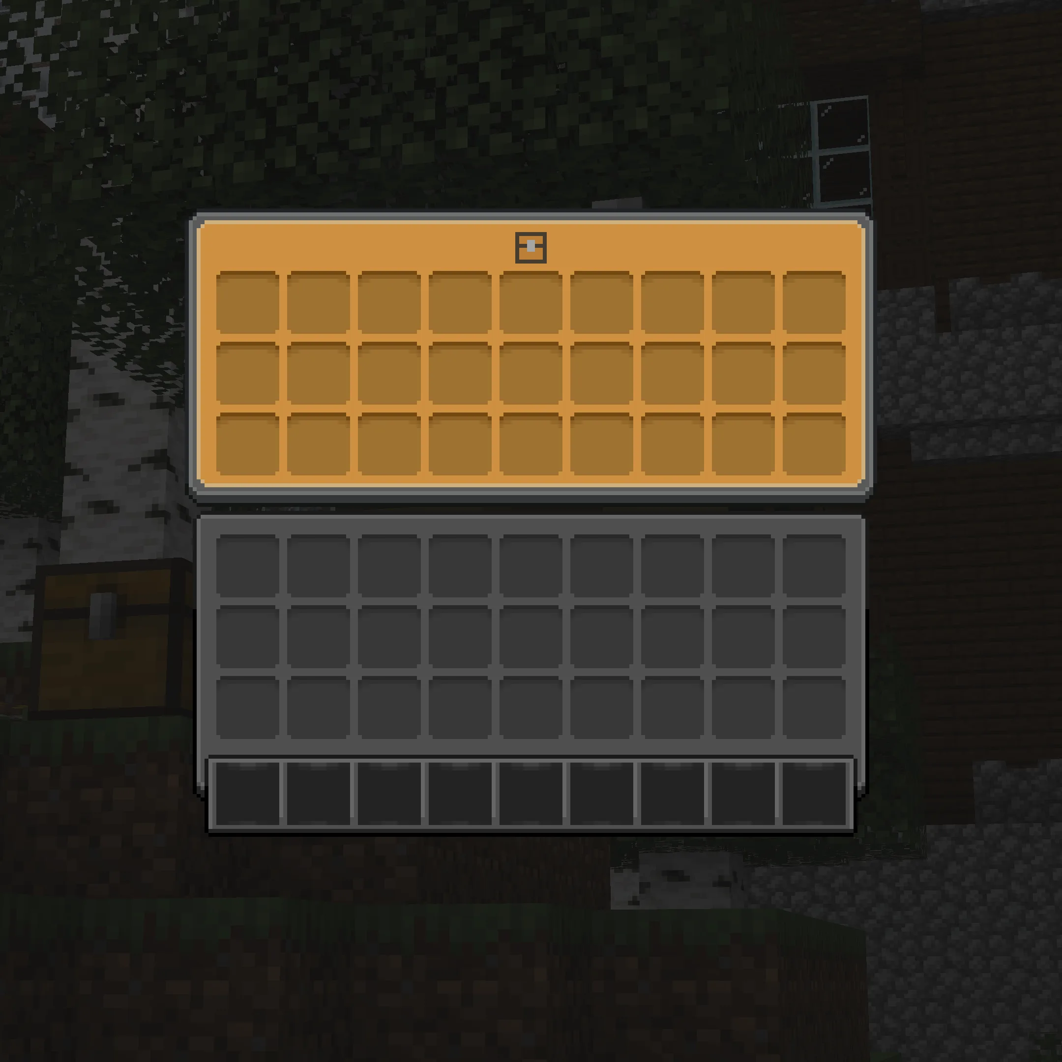 Интерфейс сундука в стиле Ingot UI.