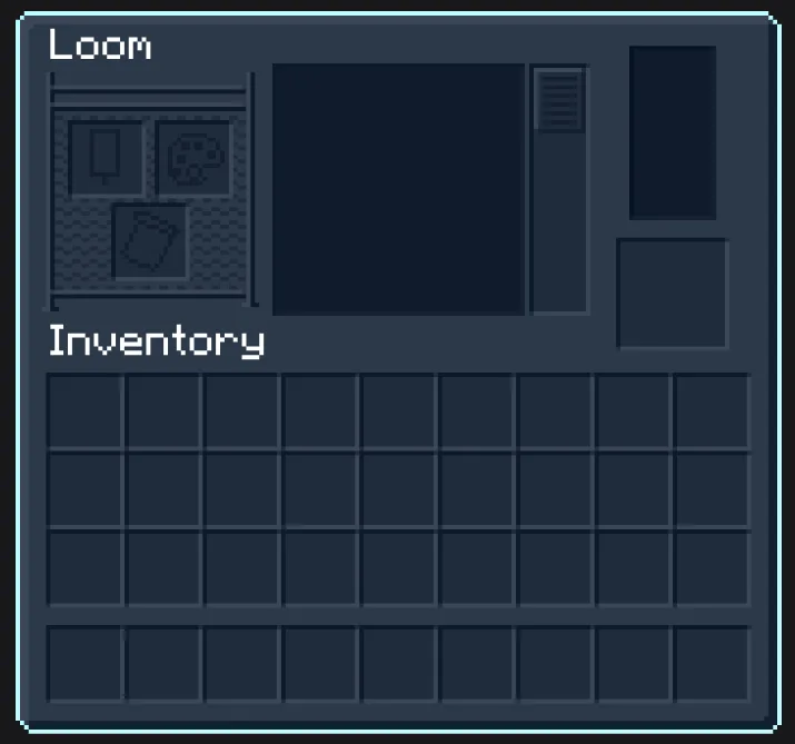 Ткацкий станок в стиле Dark Blue GUI