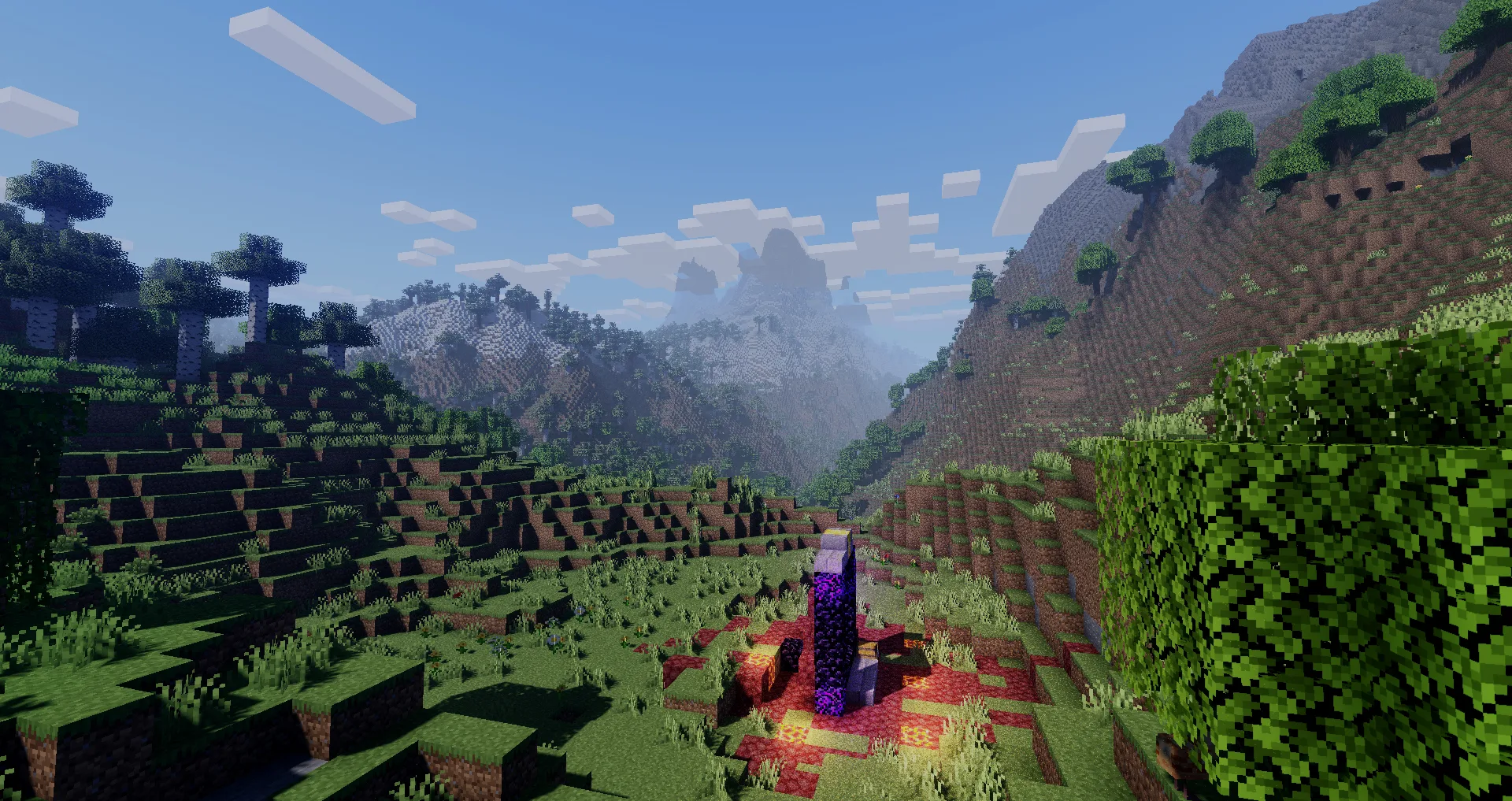 Baseline Shader, мирная атмосфера Overworld.