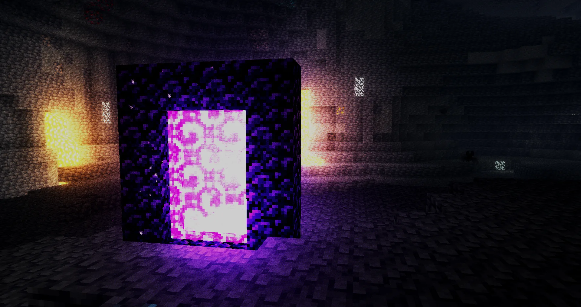 Цветное освещение с эффектом цветения и проверкой глубины.