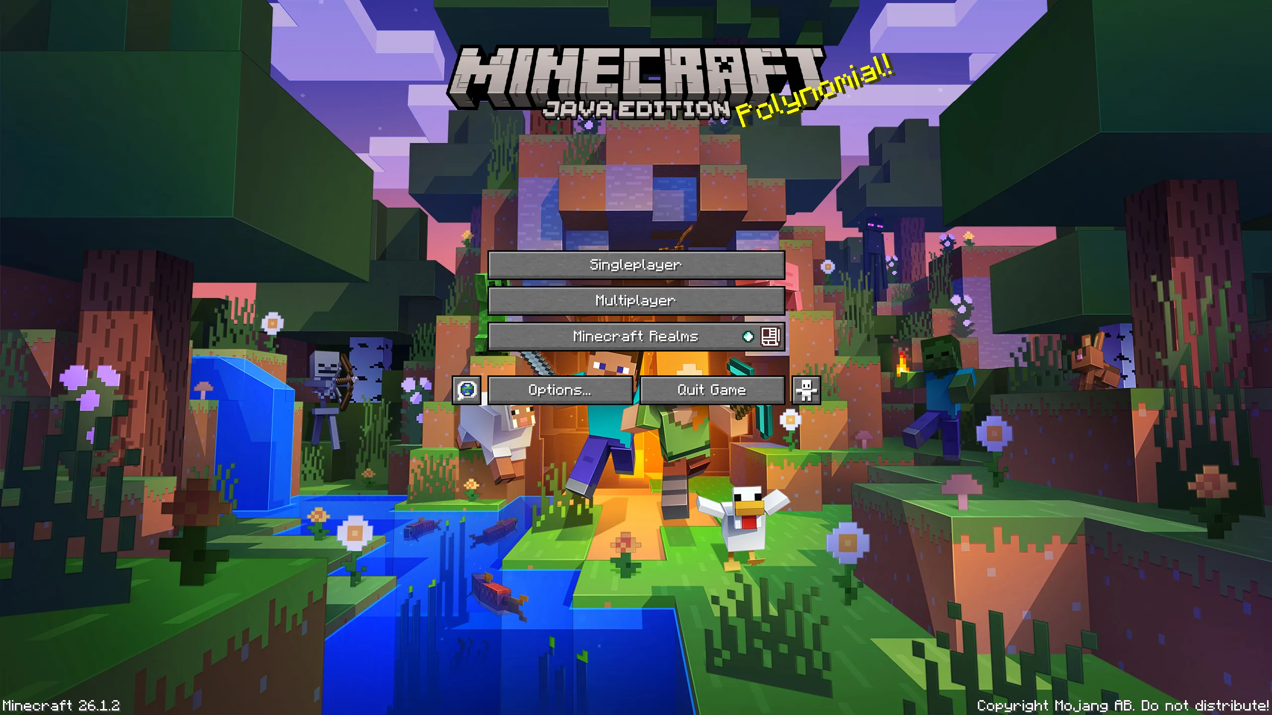 Ресурс-пак Java Edition Panorama, меняющий фоновое изображение главного меню Minecraft.