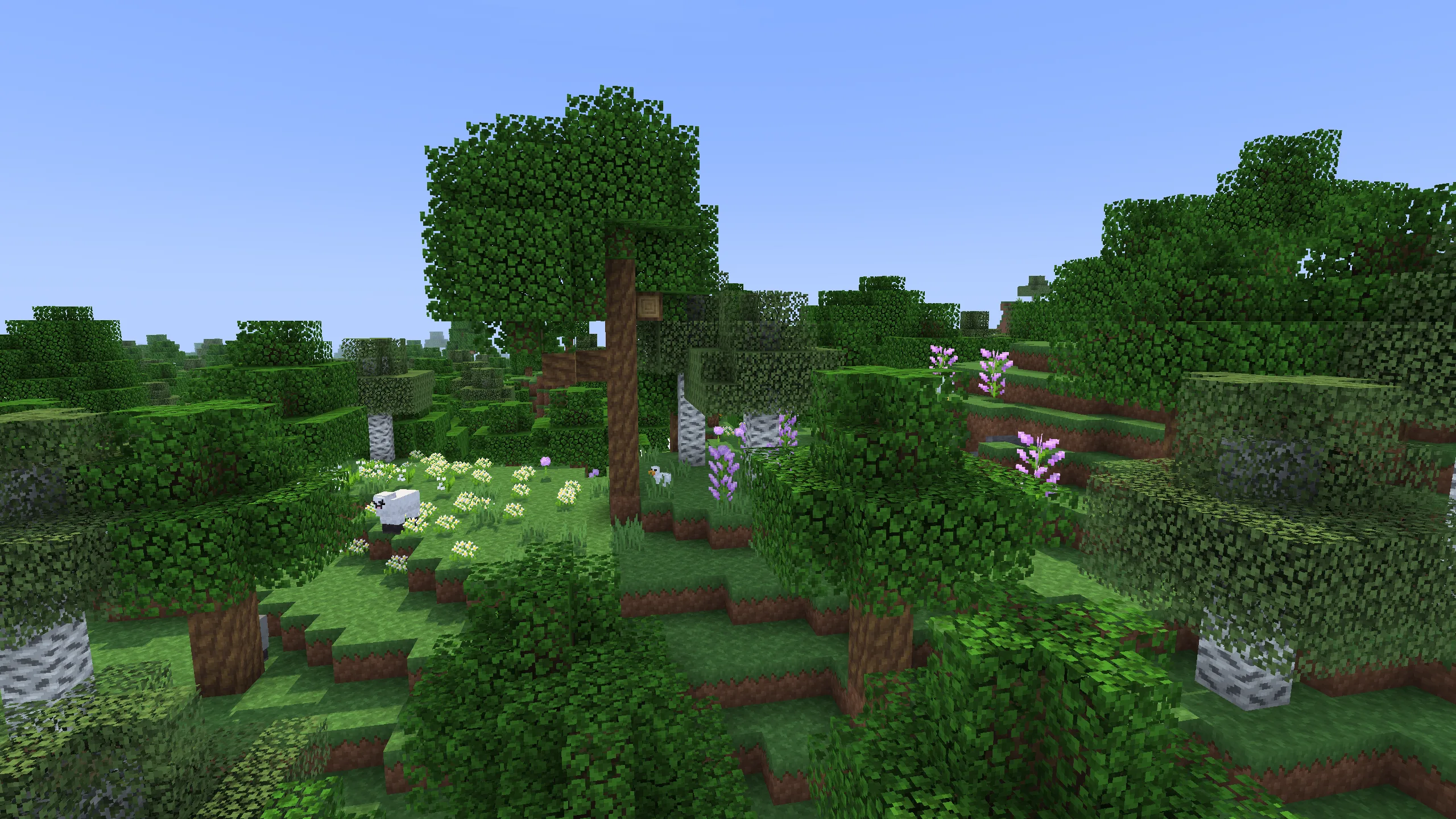 Цветочный лес в Minecraft, проект looshy.