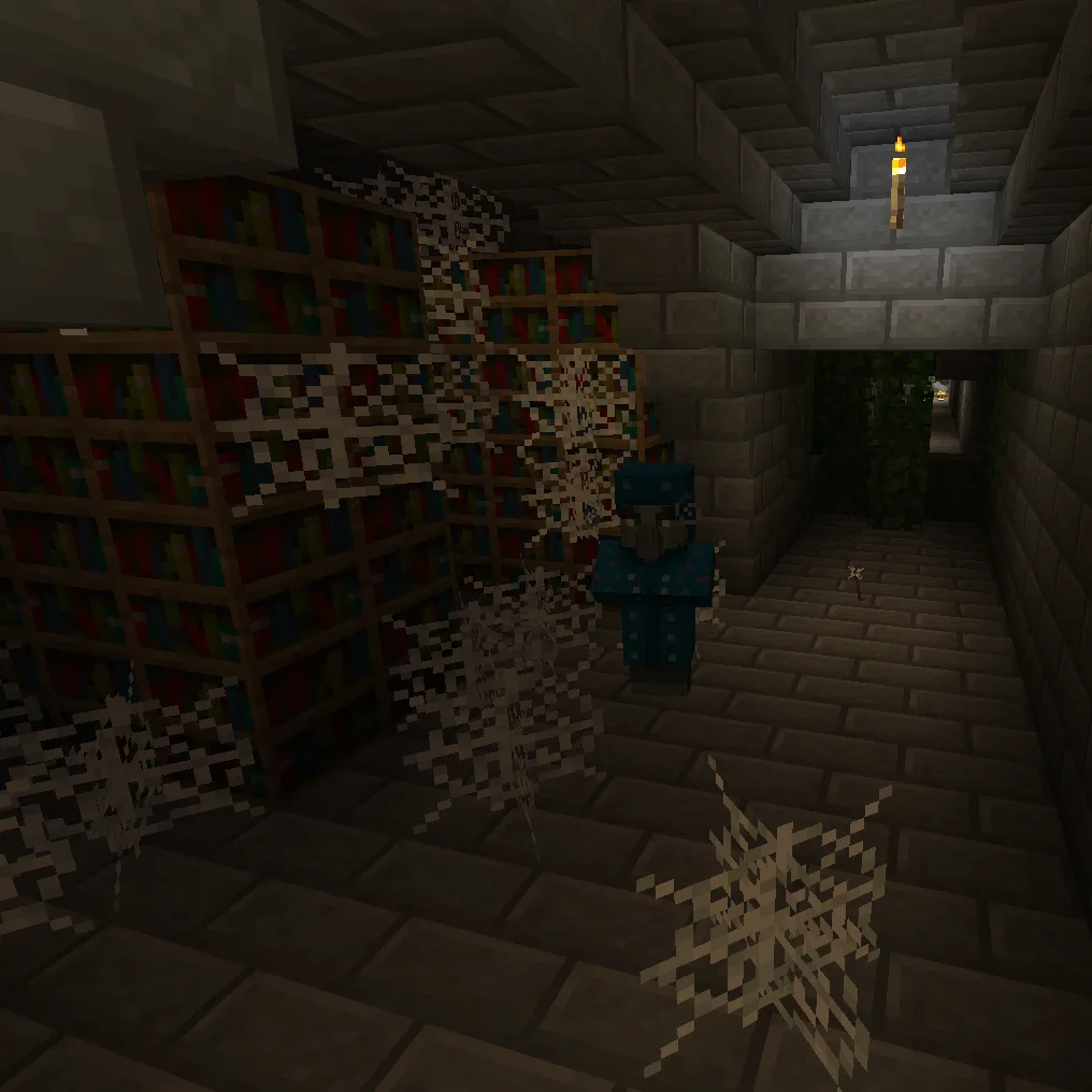 Подземный храм в Minecraft.