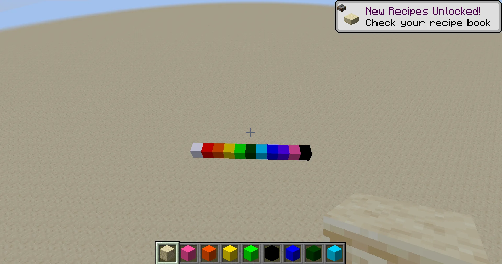 Вид цветных блоков издалека в моде Colored Blocks