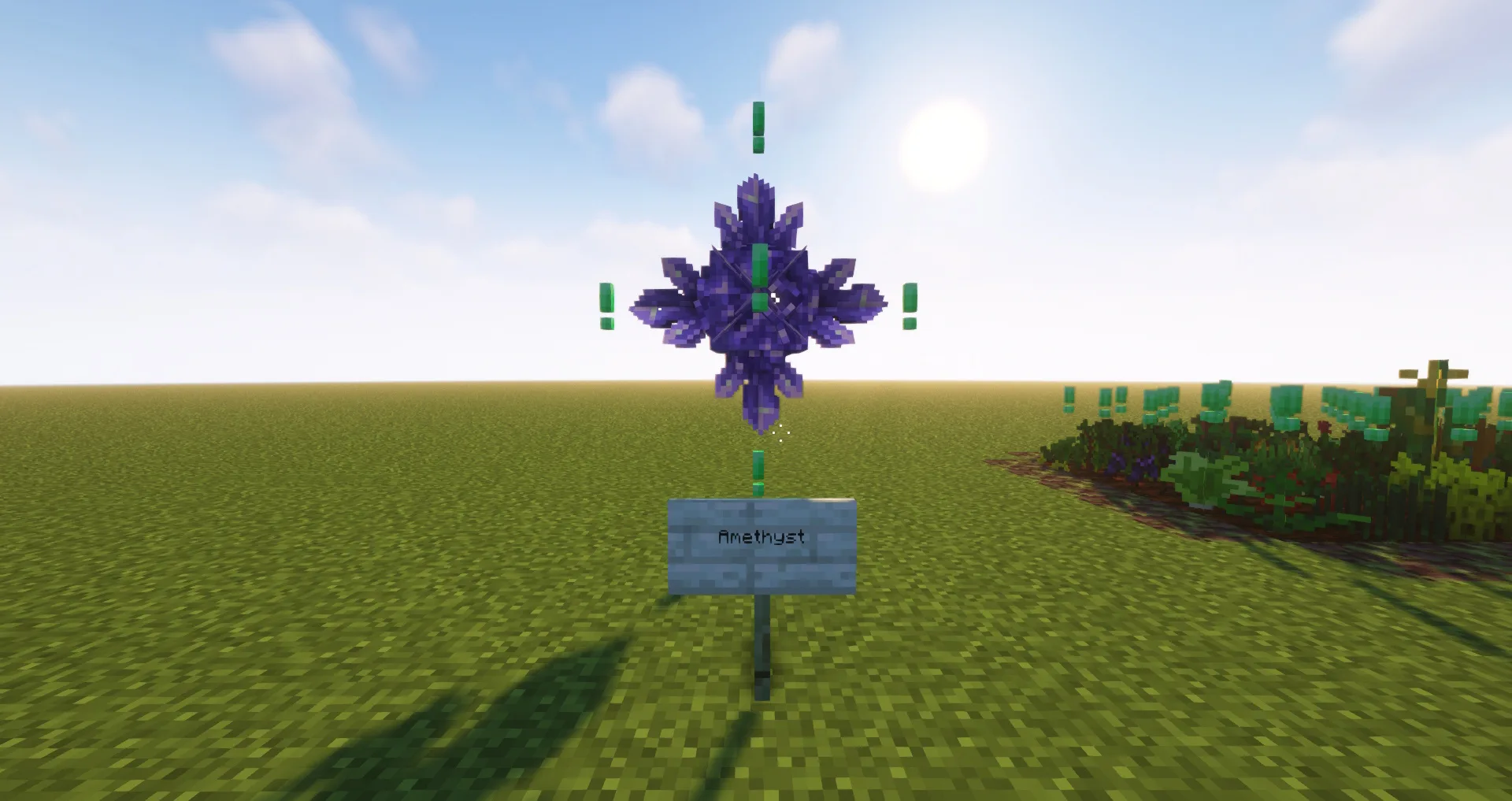 Аметистовые кластеры в проекте Hey! Your Crops Are Ready.