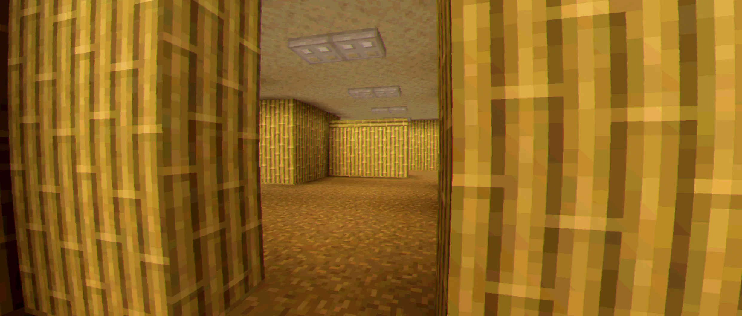 Реконструкция изображения Backrooms с использованием шейдера.