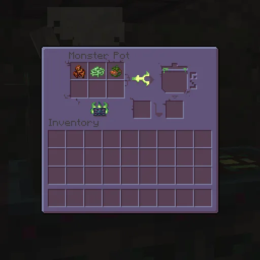 Интерфейс «Monster Pot» с процессом приготовления гуляша.