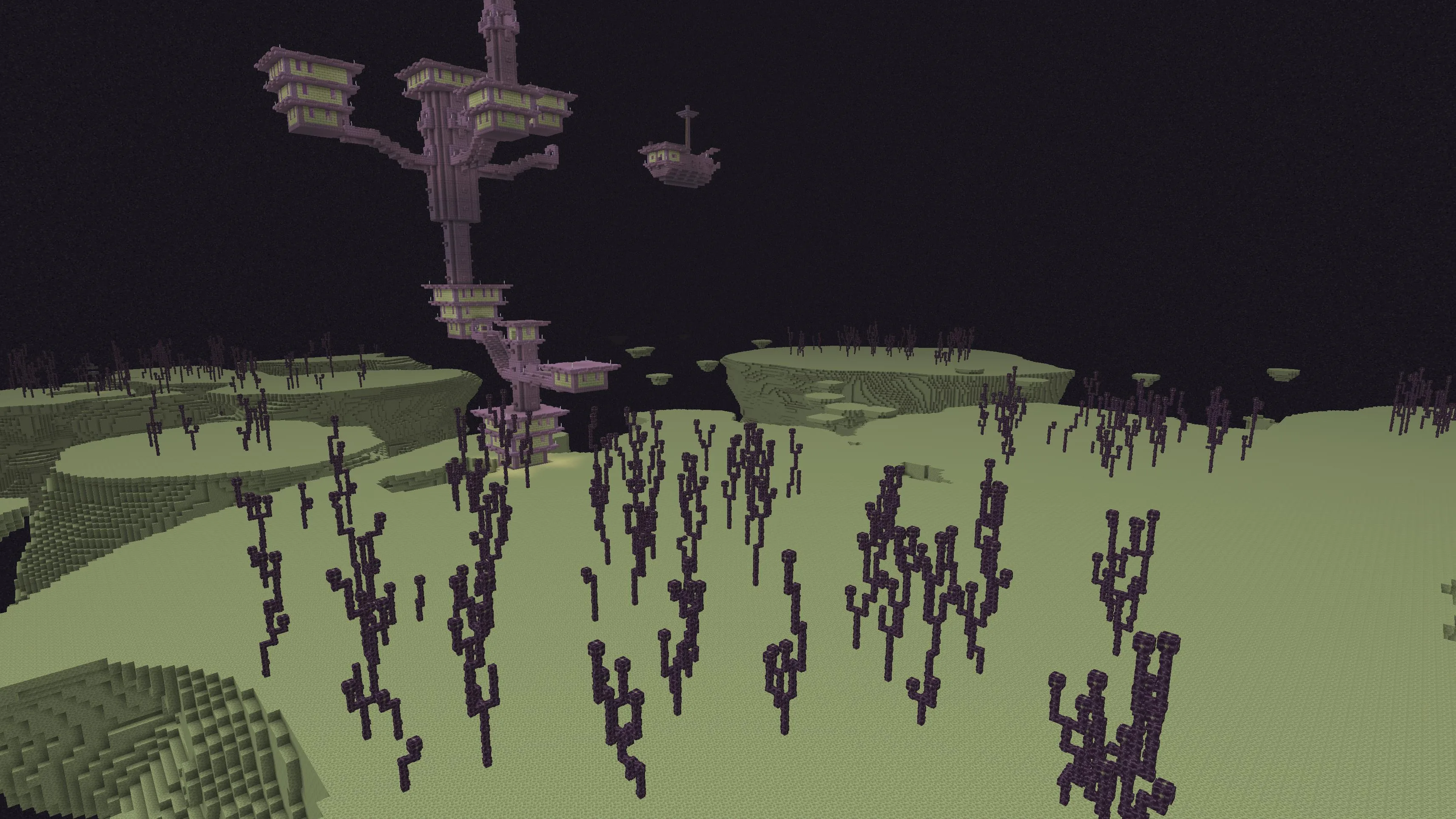 Изображение плоского мира в моде Flat Dimensions