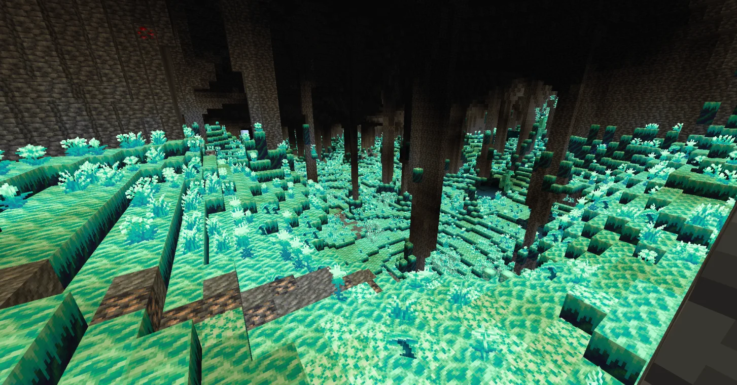 Скриншот пещеры Glowroot Cave