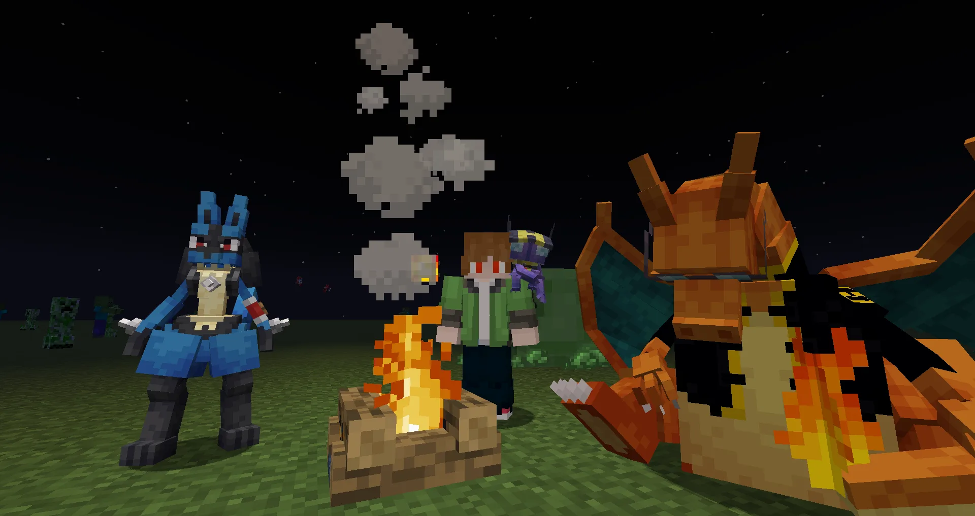 Скриншот обновления Red & Black Threads для мода Cobblemon: Cosmetic Expansion.