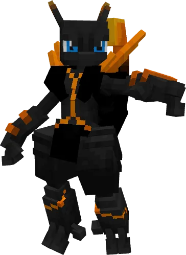 Теневой Мьюту в стиле Cobblemon: Cosmetic Expansion.