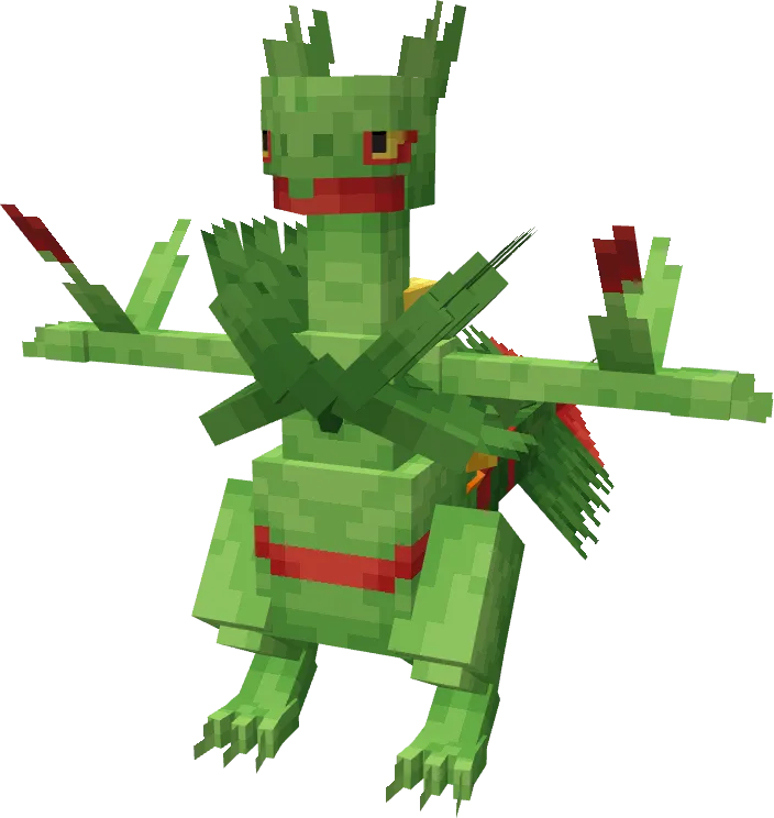 3D-модель Мега-Септайла из мода Cobblemon: Cosmetic Expansion.