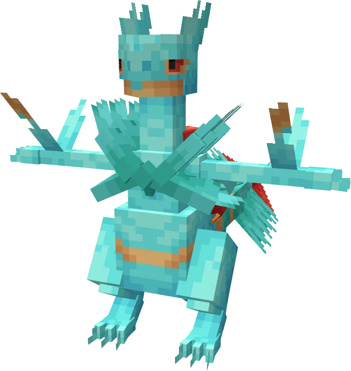 Шайни Мега-Септайл из мода Cobblemon: Cosmetic Expansion.