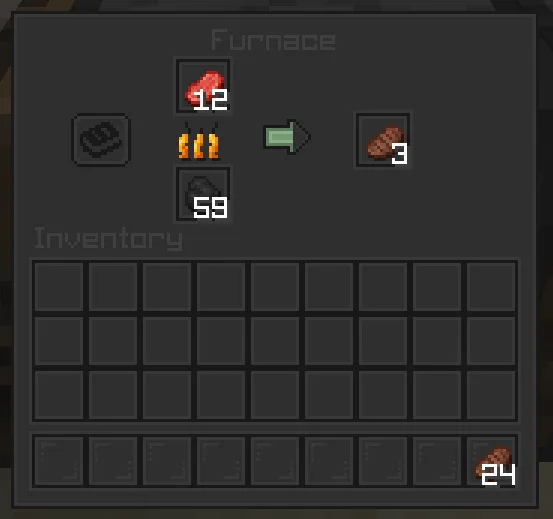 Интерфейс печи в ресурс-паке Peep Client GUI.