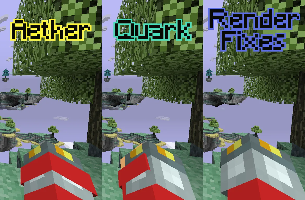 Исправление отображения перчаток в моде Aether Render Fixes