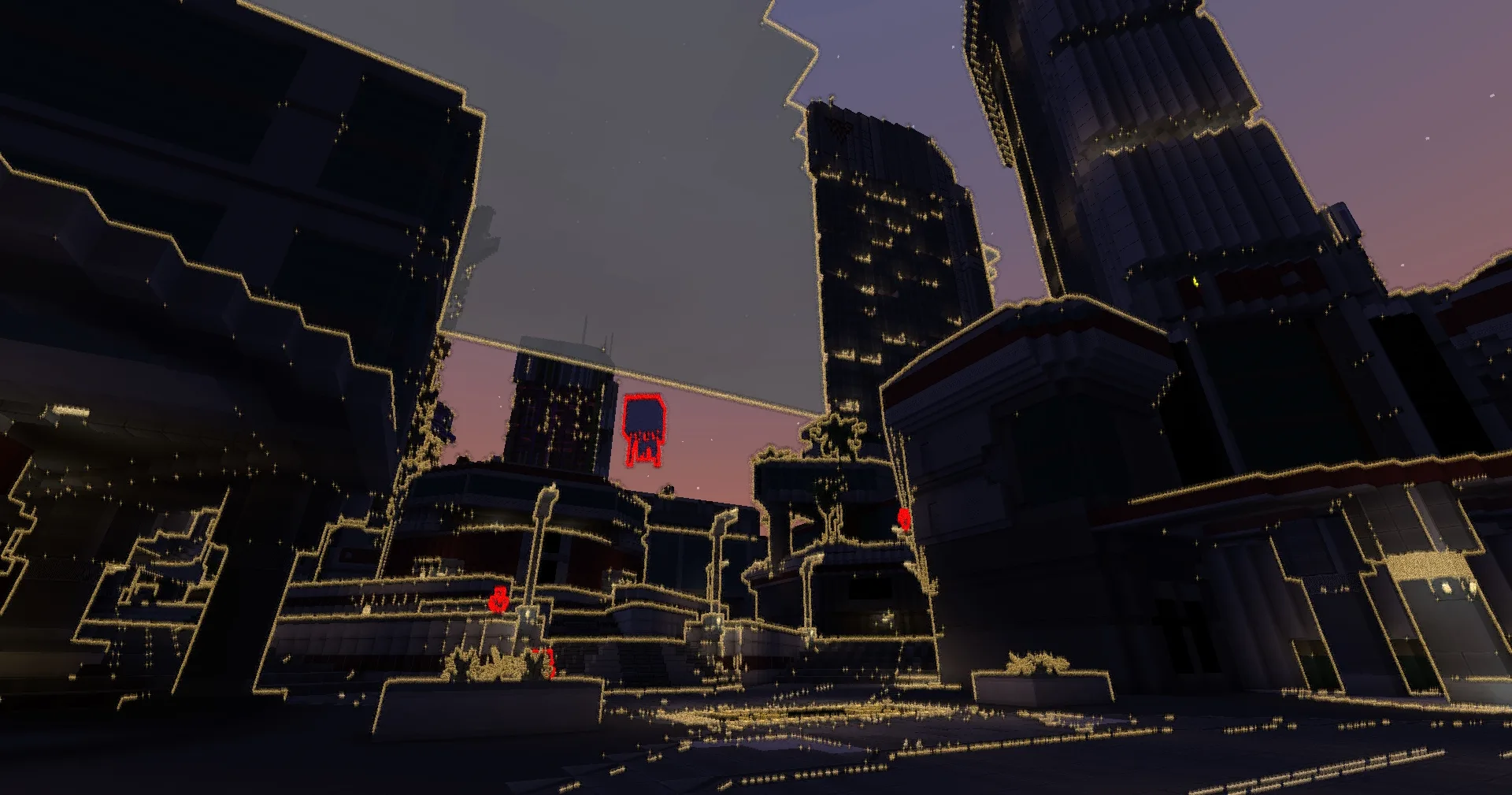 Неоновые небоскребы Новой Момбасы.