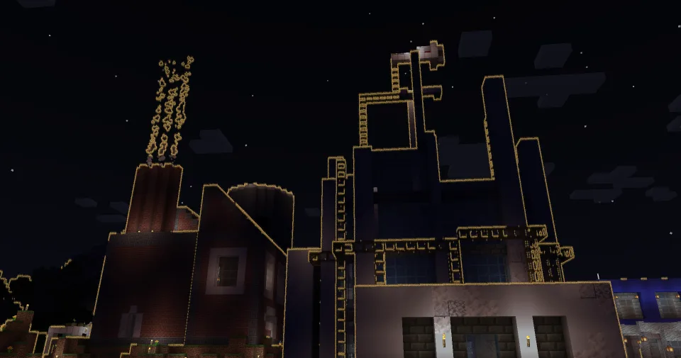 Shader Neon Skylines, индустриальный ODST.