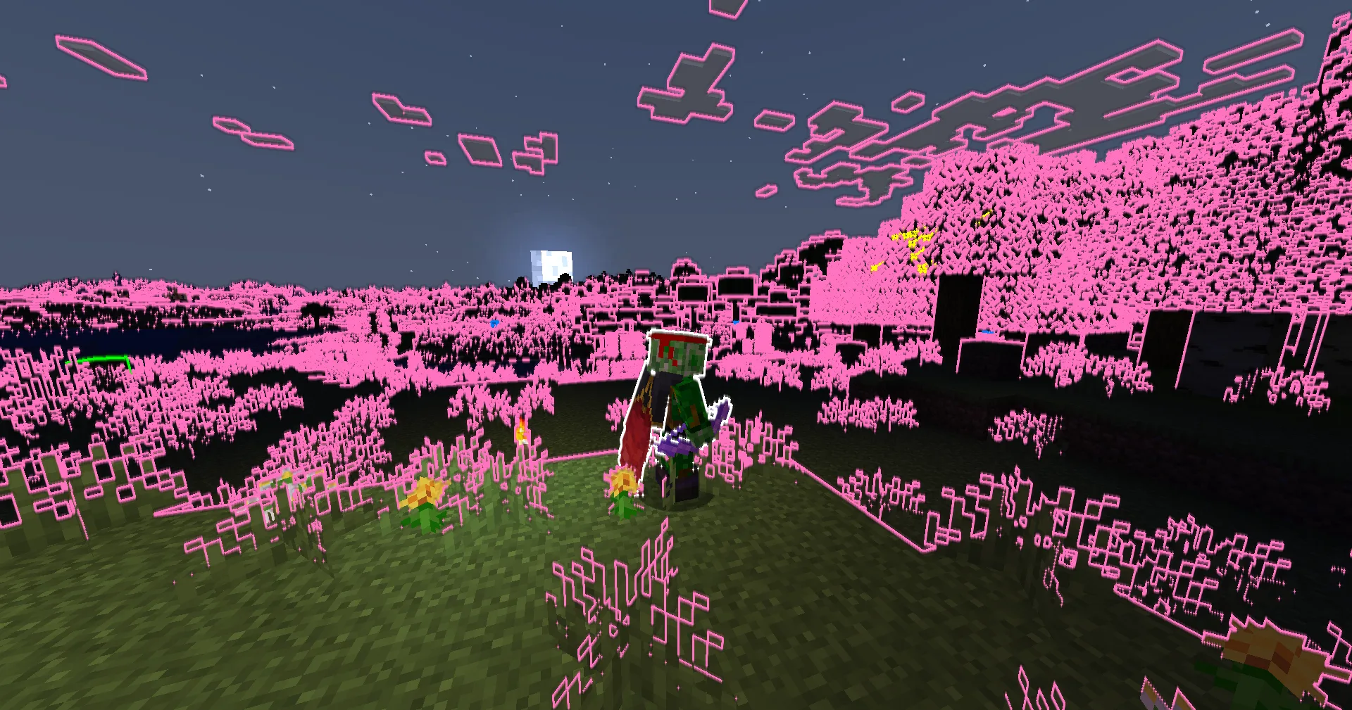 Неоновый шейдер для освещения игрового мира.