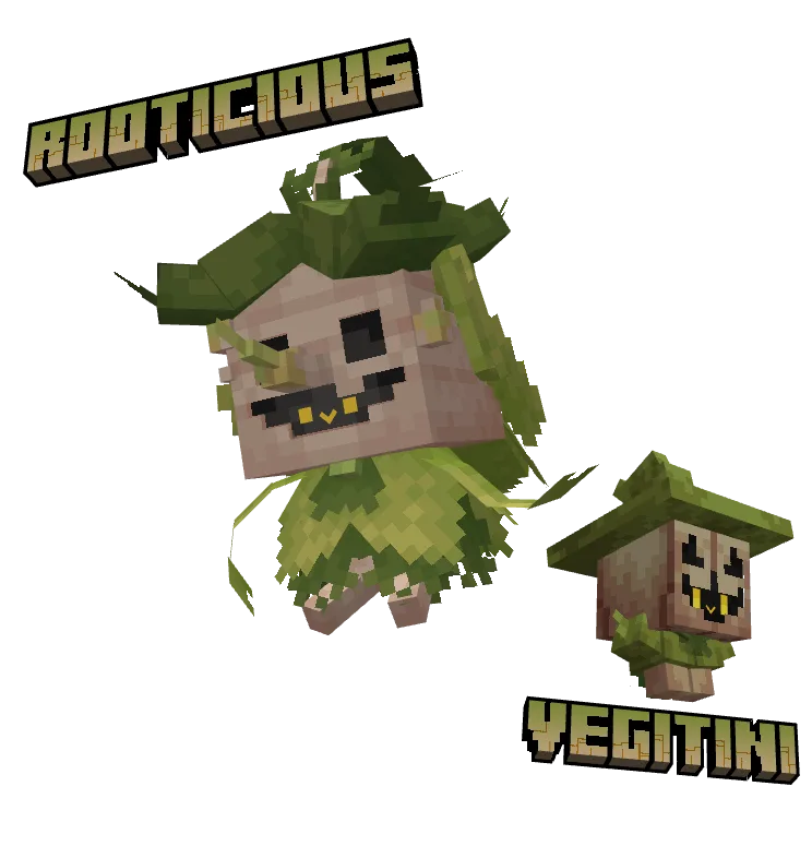 Гибрид покемонов Гургейста и Элдегосса в стиле Cobblemon.