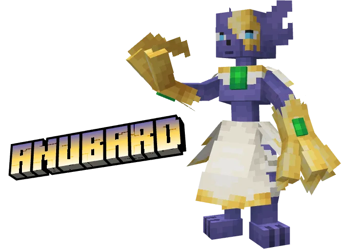 Гибрид покемонов Sableye и Liepard из проекта Cobblemon: Anubard.