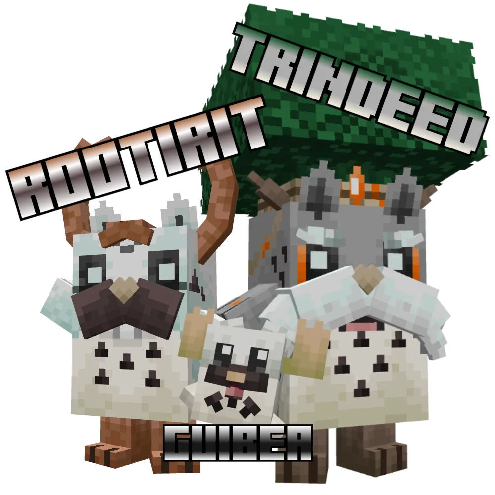 Гибрид покемонов Сфил, Бивер и Ноктоул из мода Cobblemon.